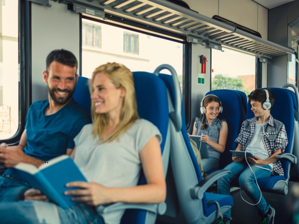 Elk half uur de grens over met een intercity